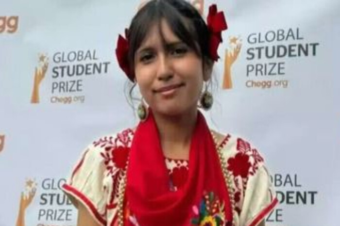 Joven mexicana recibe premio a la mejor estudiante del mundo por su invención