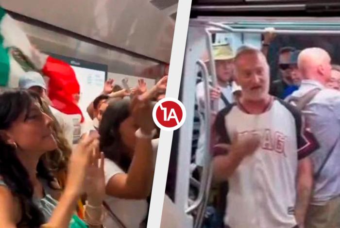 Jóvenes mexicanos cantan ‘Imagine’ ante agresor italiano en Metro de Roma