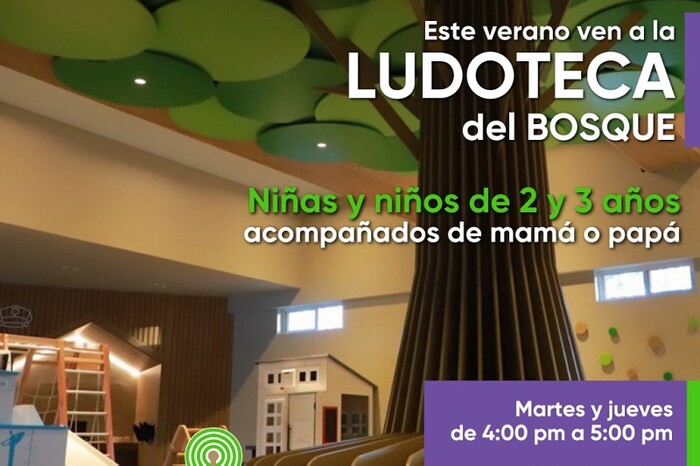 La Ludoteca del Bosque Cuauhtémoc abre sus puertas para los más pequeños este verano