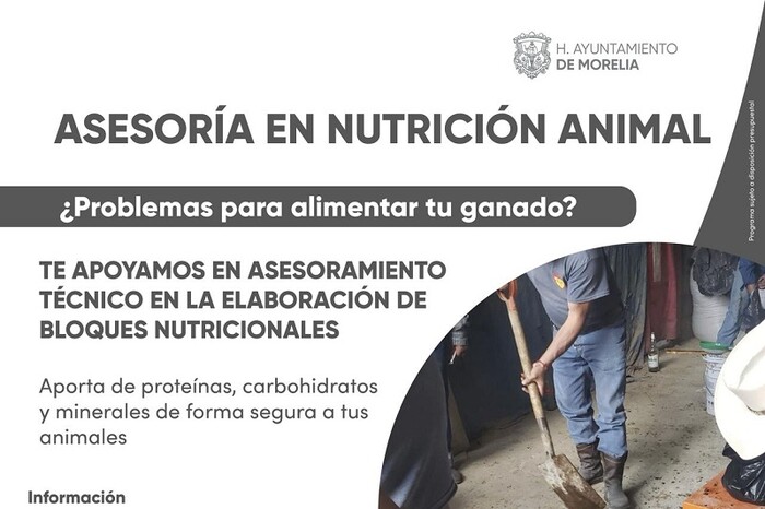 La SADERMA ofrece asesoría técnica en nutrición animal