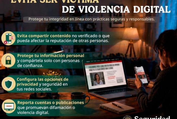 La SSPC emite recomendaciones para prevenir que la ciudadanía sea víctima de violencia digital