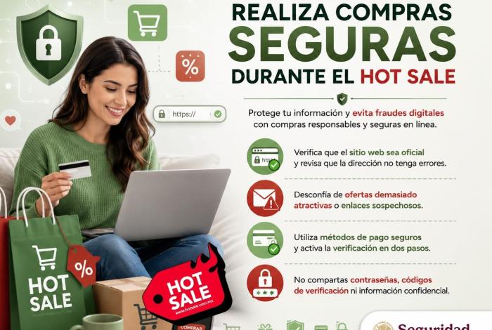 LA SSPC EMITE RECOMENDACIONES PARA REALIZAR COMPRAS SEGURAS DURANTE EL HOT SALE