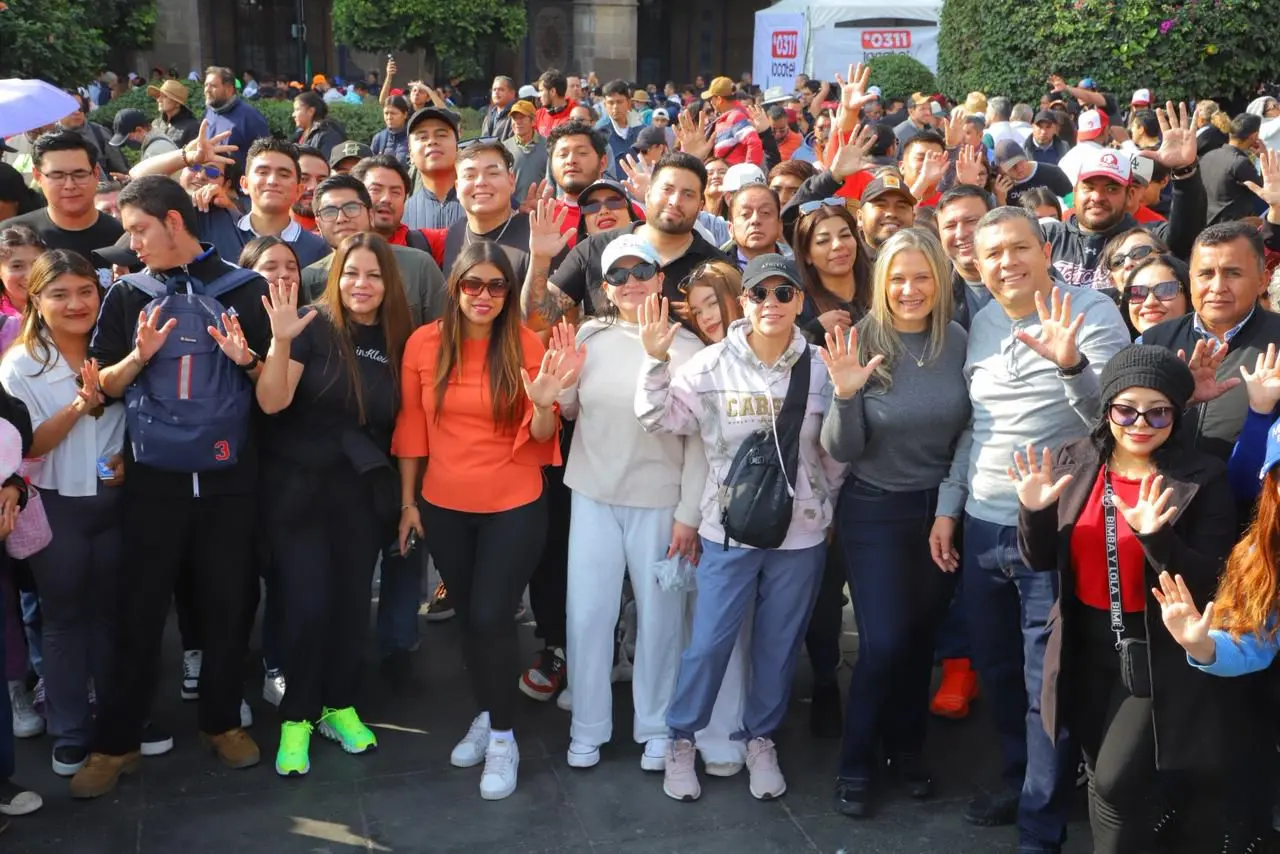 La Transformación sigue firme: Barragán junto al equipo Mano a Mano acompañaron a la presidenta Sheinbaum en el zócalo