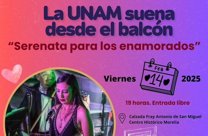 La UNAM Morelia celebrará el Día de San Valentín con gran concierto