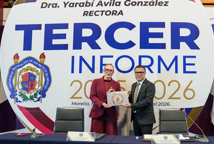 La Universidad Michoacana está firme, con rumbo y futuro sustentable: Yarabí Ávila