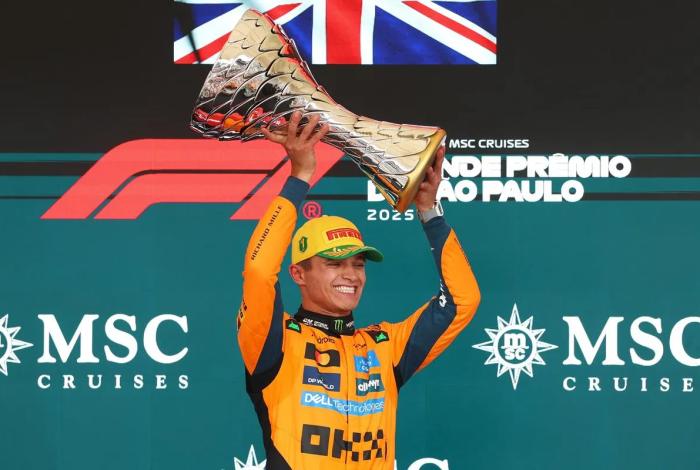 Lando Norris cada vez más cerca de la corona de la Fórmula 1 al ganar el Gran Premio de Brasil 2025
