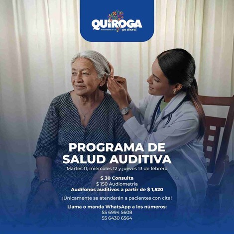 Lanza Gobierno de Quiroga el Programa de Salud Auditiva con consultas y audífonos a precios accesibles