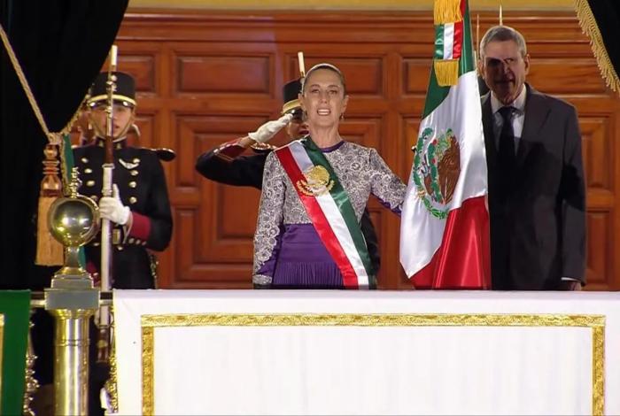 Las mujeres encabezaron el Grito de Independencia de la presidenta Claudia Sheinbaum