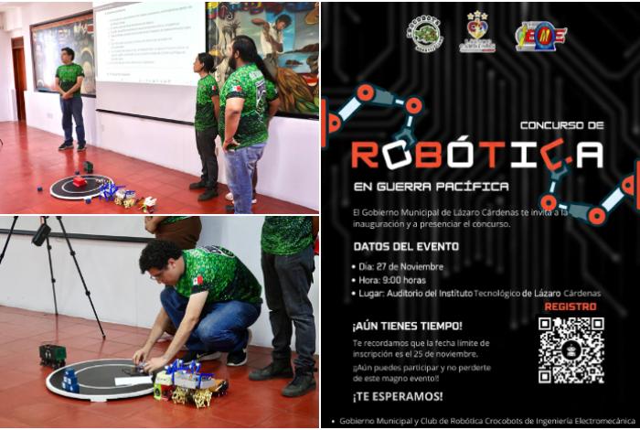 Lázaro Cárdenas se alista para el Concurso de Robótica “Guerra Pacífica”