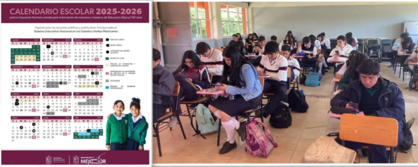 Listo el calendario escolar para el ciclo escolar 2025-2026 en Michoacán