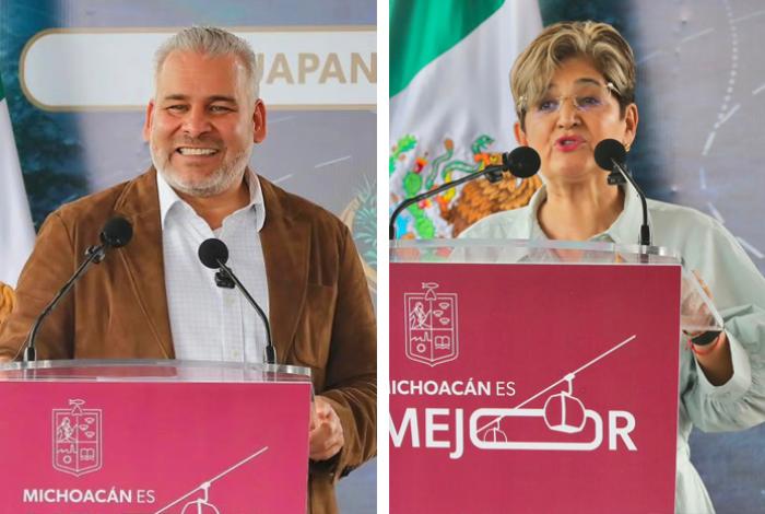 “Lo vi en el futuro”: Síndica de Uruapan llama “presidente de la República” a Bedolla en acto público