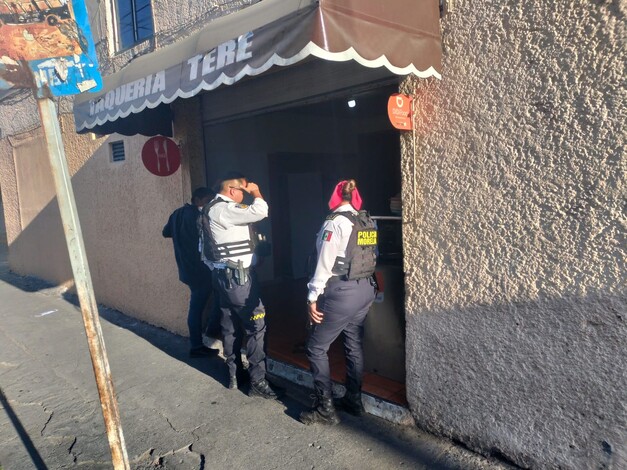 #Local | Atiende Policía Morelia flamazo provocado por fuga de gas en taquería