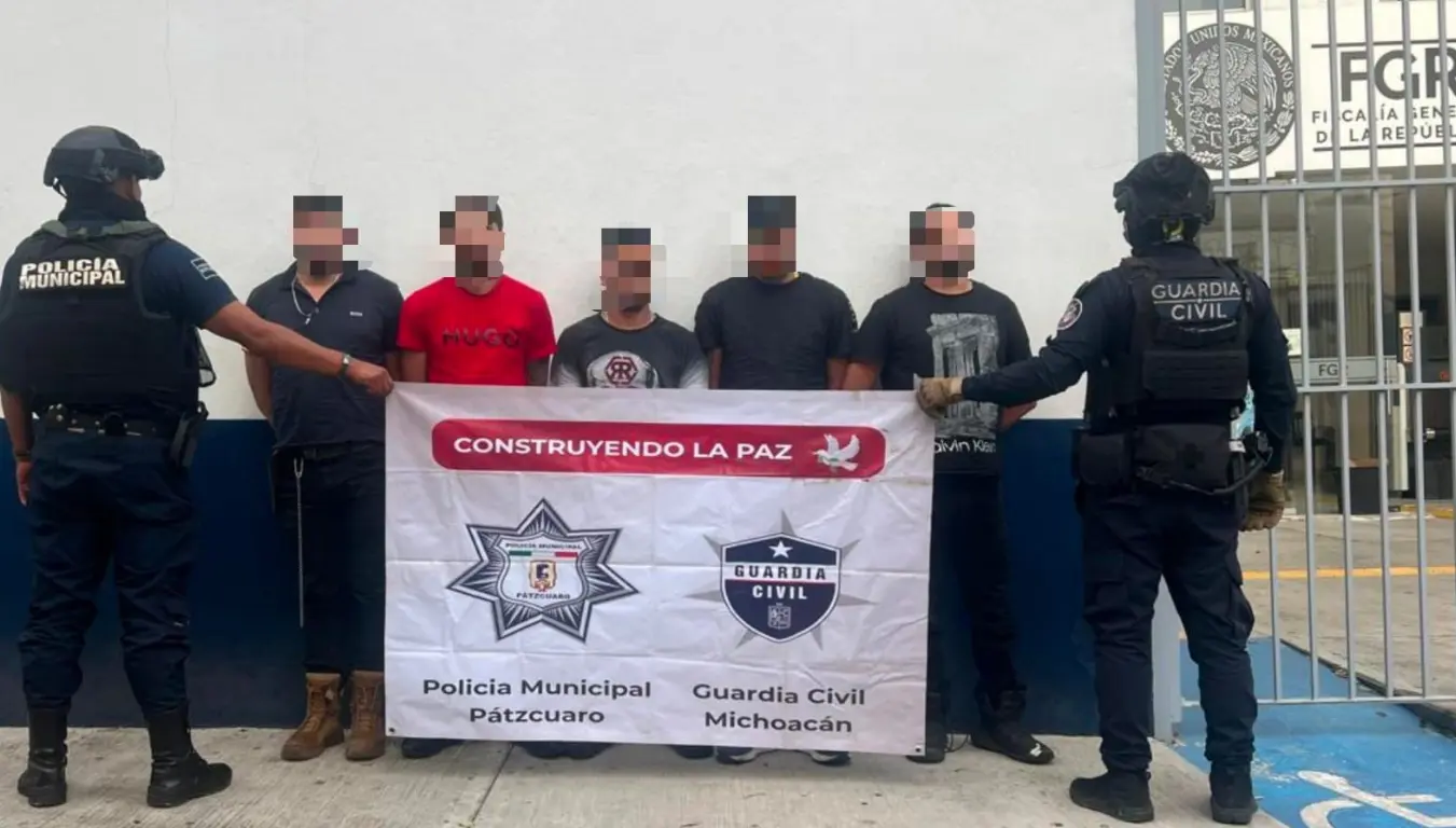 Logra la FGR vinculación a proceso de 5 sujetos detenidos por ataque a instalaciones del C-5 en Pátzcuaro, Michoacán