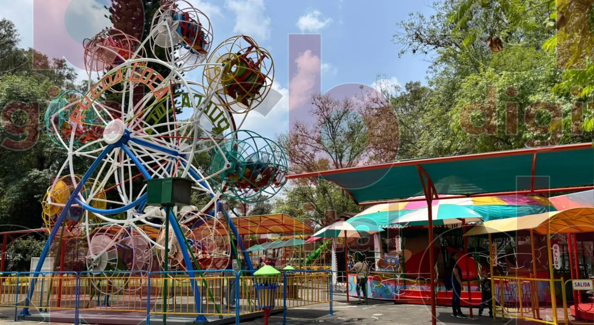 Los juegos mecánicos del Bosque Cuauhtémoc, un clásico que sigue girando