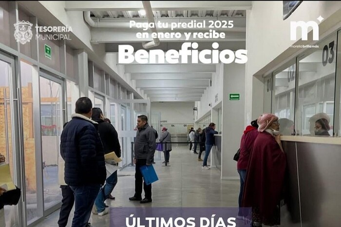 Últimos días del 10% de descuento en predial 2025 Morelia