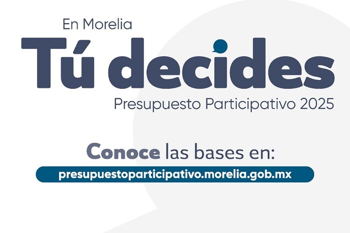 Últimos días para formar parte del Presupuesto Participativo de Morelia