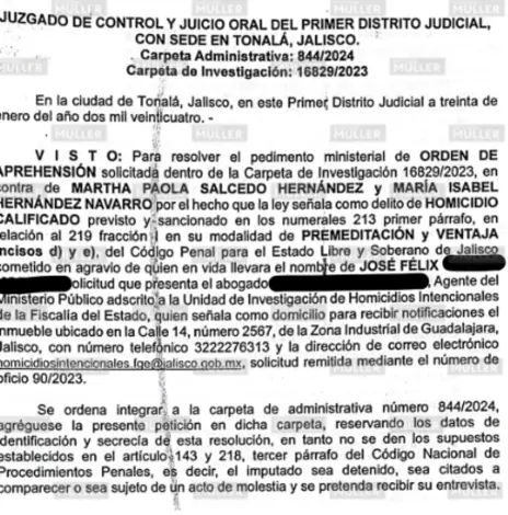 Madre de Carlos Salcedo es acusada por presunto homicidio