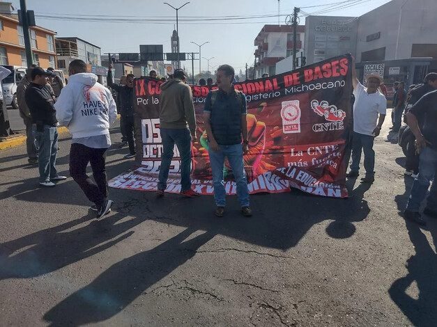 Magisterio convoca a protestas este jueves; se concentrarán frente al Congreso de Michoacán