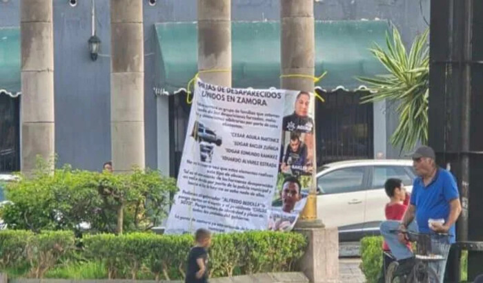 Manifestación en Zamora por desaparecidos