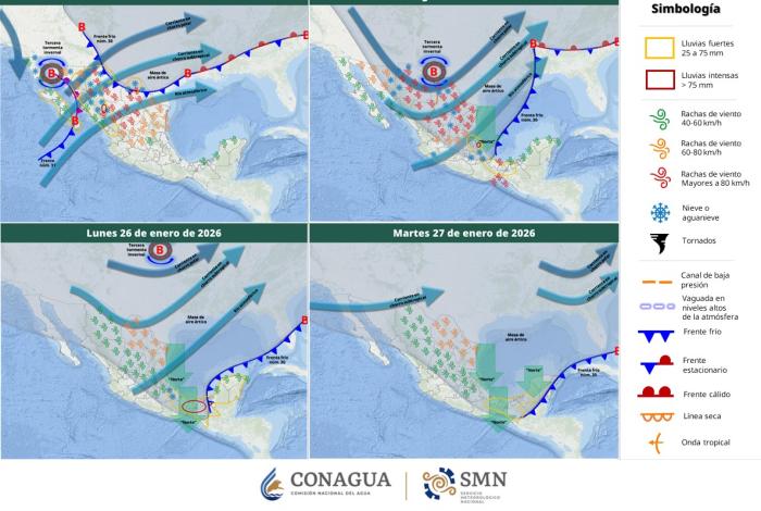 MANTIENE CNPC ALERTA PREVENTIVA POR TERCERA TORMENTA INVERNAL Y FRENTE FRÍO No. 30