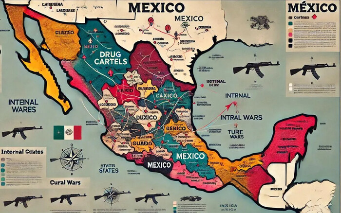 Mapa; éstos son los cárteles del narco que controlan México