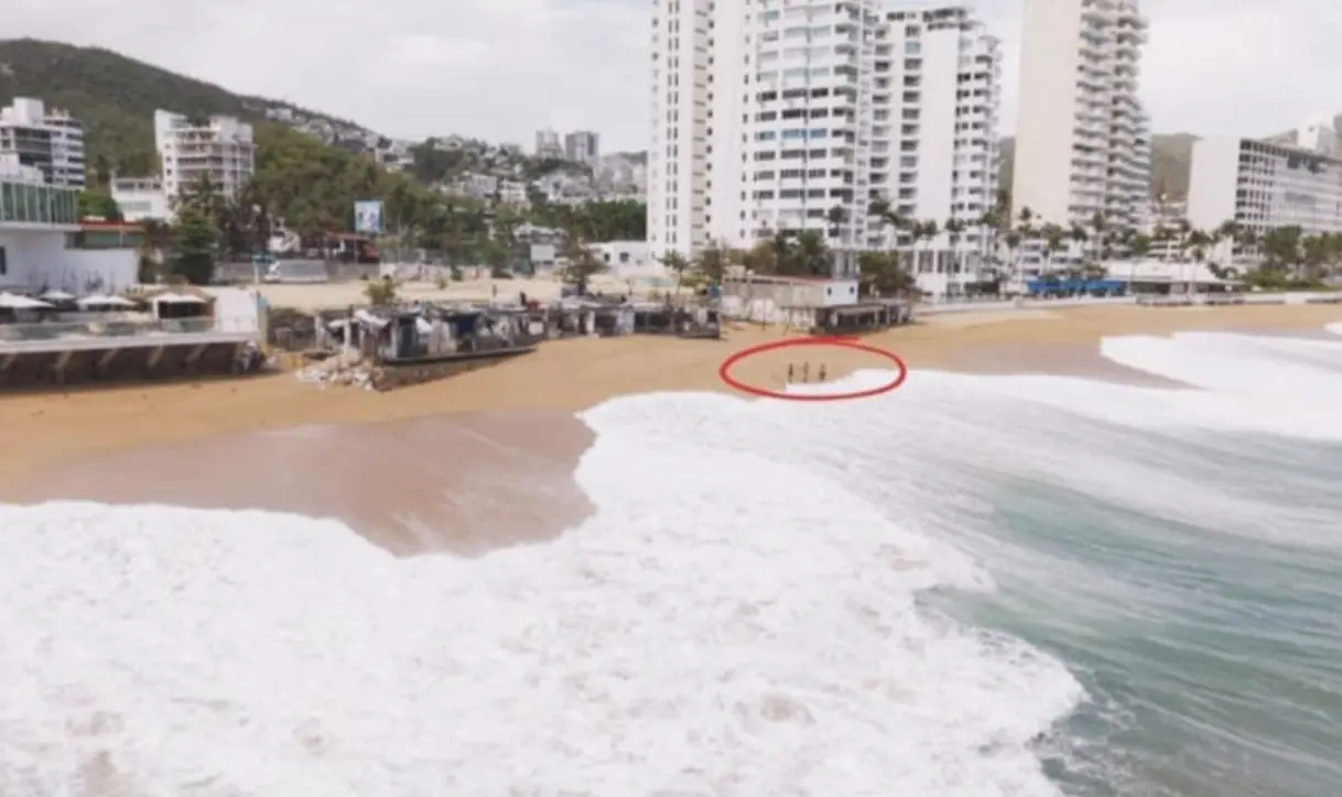 Mar de fondo cobra vida de una persona en Acapulco