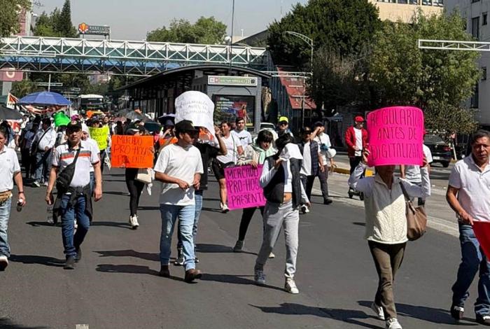 Marcha de comerciantes de mercados en CDMX colapsa la ciudad