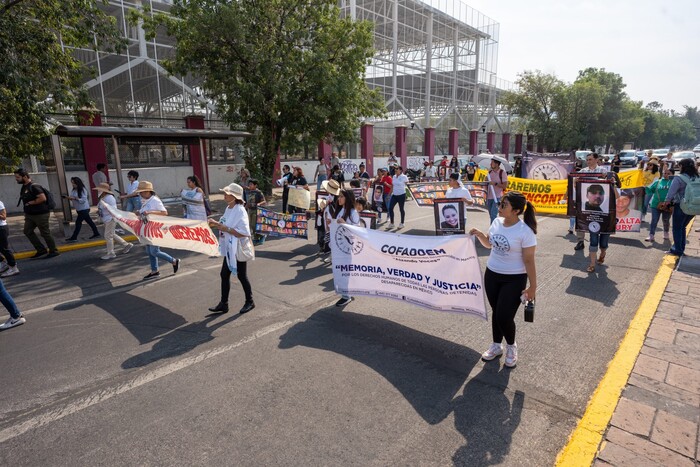 Marchan madres buscadoras en Morelia, este 10 de mayo