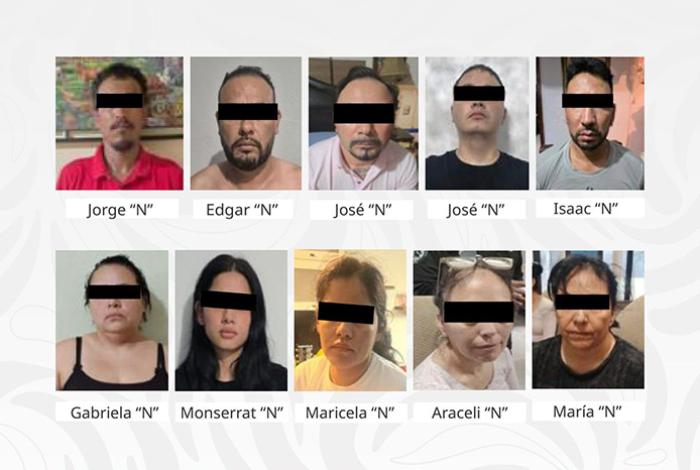 Marina detiene a 10 personas y asegura armas en operativo en Nayarit