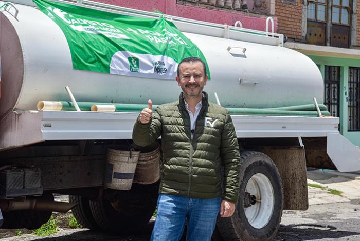 Más Agua para Ti: Fausto Vallejo Mora responde al desabasto en colonias de Morelia