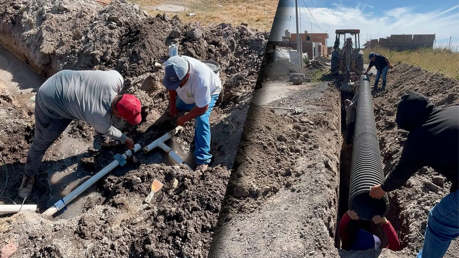 Más colonias de Yurécuaro mejoran acceso a agua y drenaje con nuevas obras municipales