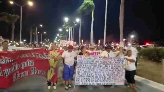 Más de 20 mil personas protestan para exigir la destitución de la titular de Seguridad estatal en Campeche