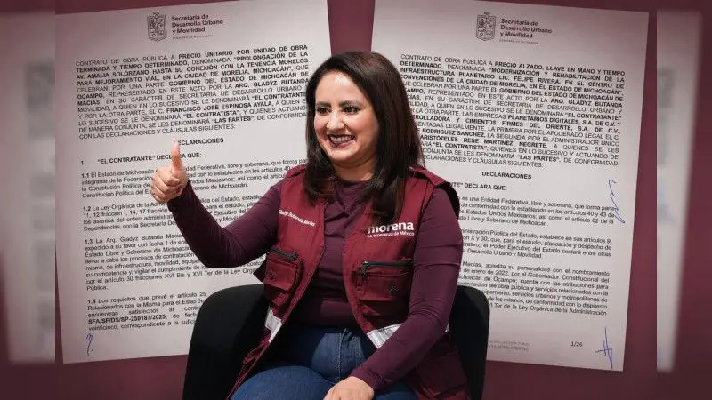 Más de 200 millones en obras bajo cuestionamiento: contratos a consentidas y retrasos marcan gestión de Gladyz Butanda en Michoacán