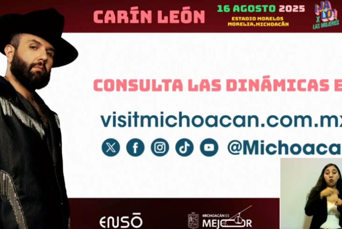 Más de 63 mil paquetes de productos menstruales dejó el canje para Carín León; hay segunda dinámica