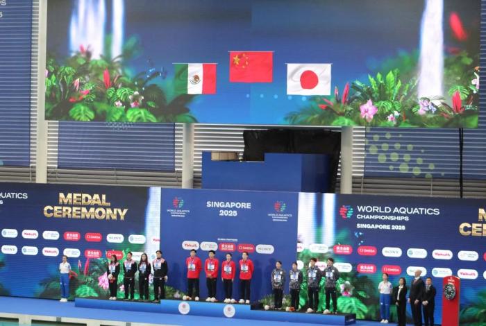 México conquista medalla de plata en el Mundial de Deportes Acuáticos Singapur 2025