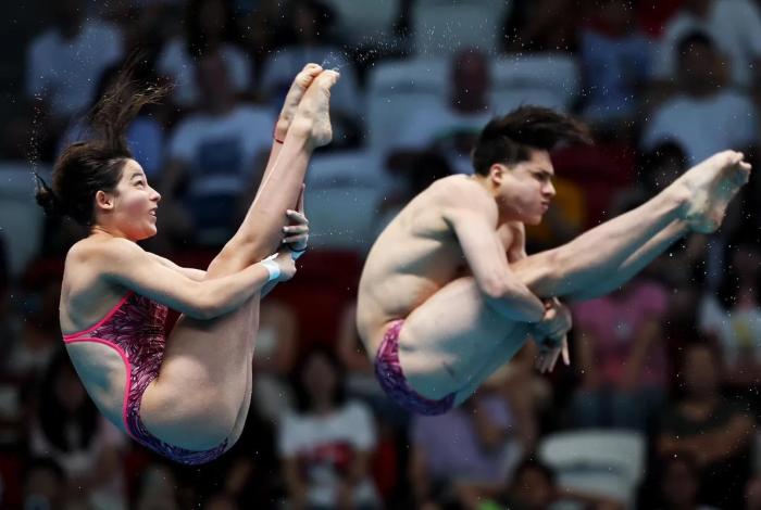 México se queda con el cuarto lugar en sincronizados mixtos del Mundial de Singapur 2025