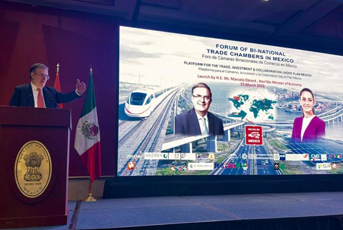 México tiene perspectiva favorable en comercio este 2026 tras revisión del T-MEC: Ebrard