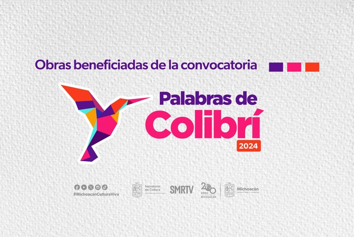 #Michoacán | Anuncia Secum obras literarias ganadoras de la convocatoria Palabras de Colibrí