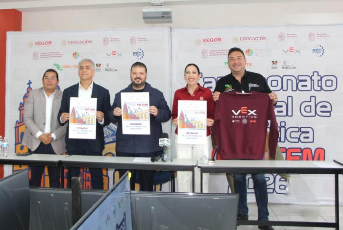Michoacán será sede del Campeonato Nacional de Robótica y Habilidades STEM: Cecytem