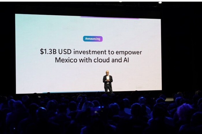 Microsoft confirma que invertirá MIL 300 millones de dólares en México