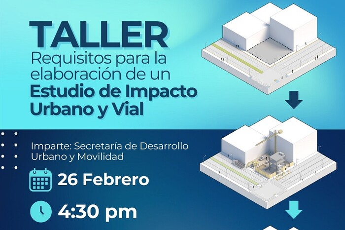 Morelia invita a taller sobre estudios de impacto urbano y vial