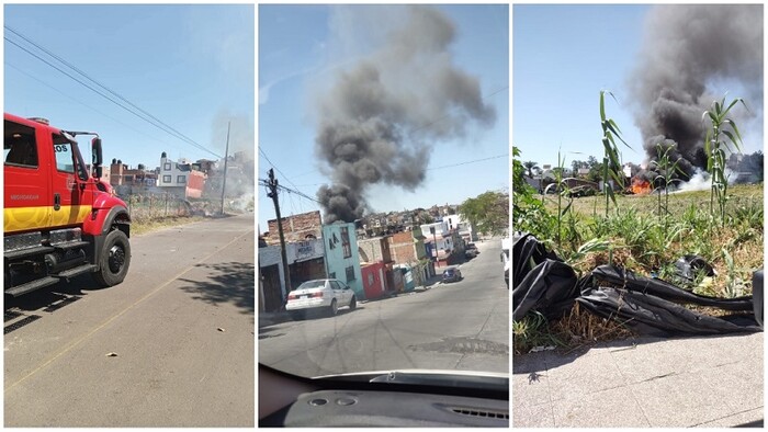 Morelia: Se incendia lote baldío en la Obrera