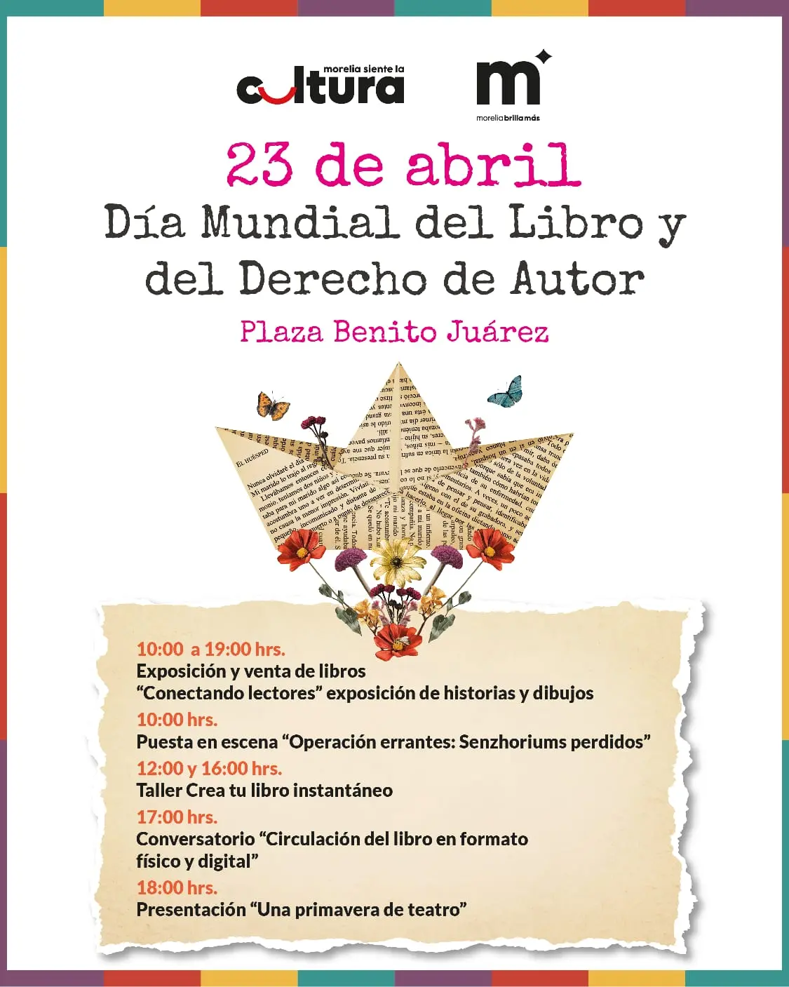 ¡Morelia se llena de letras! Durante el Día Mundial del Libro