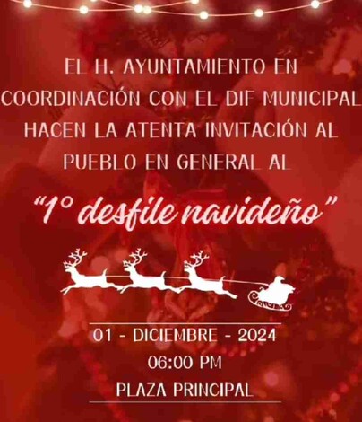 Morelos celebrará su Primer Desfile Navideño para fomentar la unión familiar y fortalecer la economía local