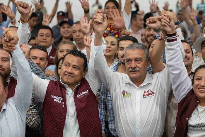 Morón y Piña, refuerzan llamado a la unidad de la 4T en Michoacán