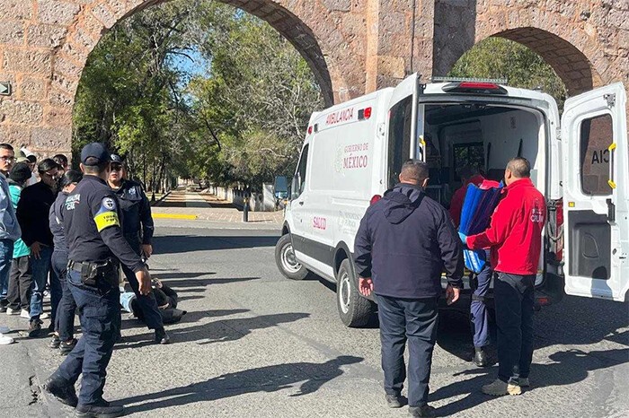 Motociclista queda herido tras choque en Morelia