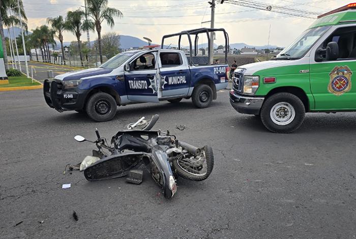 Motociclista queda herido tras ser impactado por un coche, en Zamora