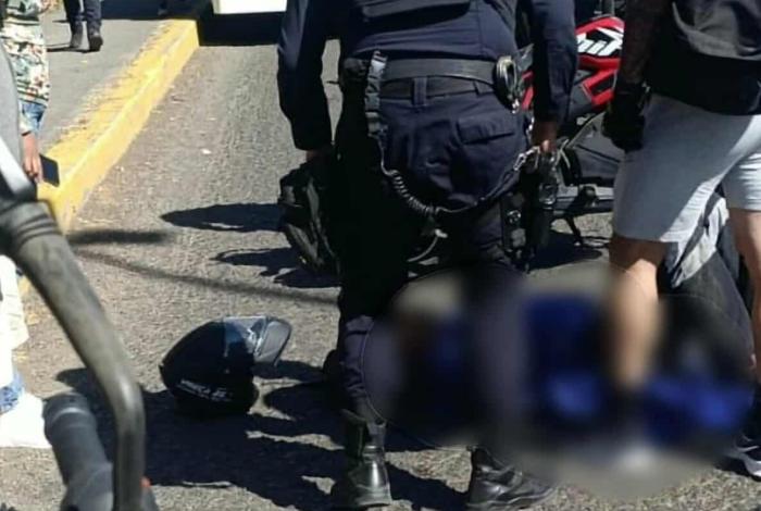 Motociclista queda herido en accidente registrado en el Libramiento Norte de Morelia