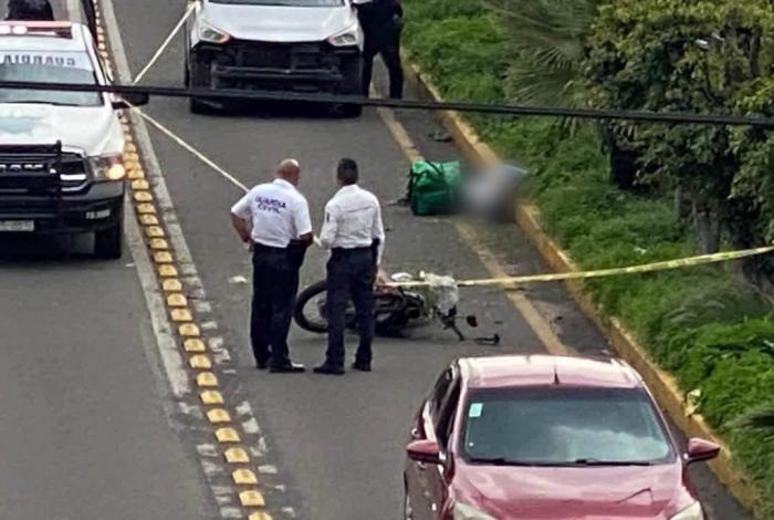 Motorepartidor pierde la vida en carambola vial, cerca de Xangari