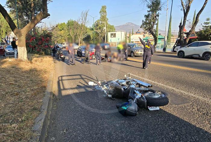 Muere el motociclista que chocó hoy con un auto en la Madero poniente de Morelia